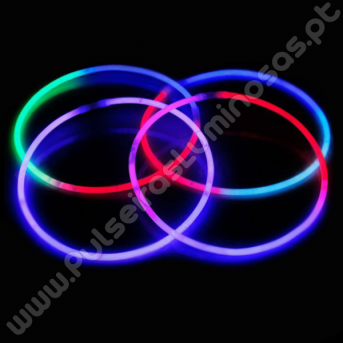 Colares Fluorescentes Tricolores (50 uds)
