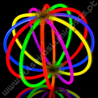 Bolas Fluorescentes Unicolor (8 uds)