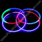 Colares Fluorescentes Tricolores (50 uds)