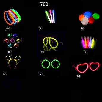 Festa neon pack 700 produtos